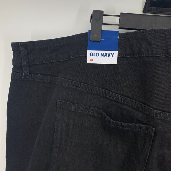 Old Navy Denim Skirt Black Jean Mini High Rise Button Down NWT - Picture 8 of 9